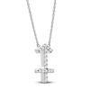 Thumbnail Image 2 of Diamond Sagittarius Necklace 1/10 ct tw Round 14K White Gold 16.75&quot;