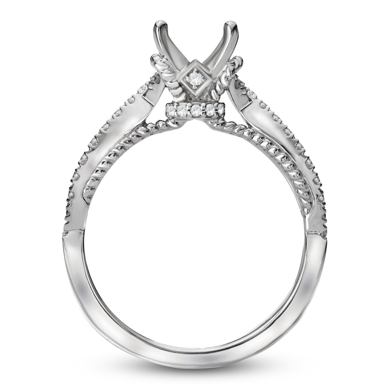 Main Image 2 of Diamond Engagement Ring Setting 1/3 ct tw Round 14K White Gold