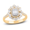 Thumbnail Image 1 of Baguette, Round & Marquise-Cut Diamond Ring 1 ct tw 14K Yellow Gold