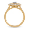 Thumbnail Image 2 of Baguette, Round & Marquise-Cut Diamond Ring 1 ct tw 14K Yellow Gold