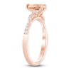 Thumbnail Image 1 of Pear-Shaped Natural Morganite & Diamond Engagement Ring 1/5 ct tw 14K Rose Gold