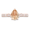 Thumbnail Image 2 of Pear-Shaped Natural Morganite & Diamond Engagement Ring 1/5 ct tw 14K Rose Gold
