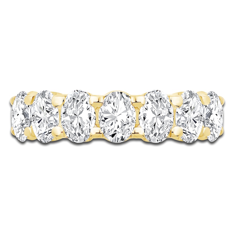 Main Image 3 of Oval-Cut Diamond Anniversary Band 2-1/8 ct tw 14K Yellow Gold