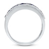 Thumbnail Image 3 of Kallati Round-Cut Natural Blue Sapphire & Diamond Ring 1/2 ct tw 14K White Gold