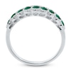 Thumbnail Image 3 of Kallati Round-Cut Natural Emerald & Diamond Ring 1/5 ct tw 14K White Gold