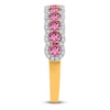 Thumbnail Image 3 of Kallati Round-Cut Natural Pink Sapphire & Diamond Ring 1/5 ct tw 14K Yellow Gold