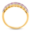 Thumbnail Image 4 of Kallati Round-Cut Natural Pink Sapphire & Diamond Ring 1/5 ct tw 14K Yellow Gold