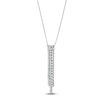 Thumbnail Image 2 of Diamond Three-Row Necklace 1-3/4 ct tw 14K White Gold