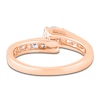 Thumbnail Image 3 of Round-Cut Diamond Bypass Engagement Ring 1 ct tw 14K Rose Gold