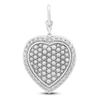 Thumbnail Image 1 of Charm'd by Lulu Frost Puffy Pavé Cultured Pearl Locket Charm 1 ct tw Diamonds 10K White Gold