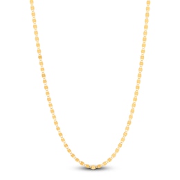 Italia D'Oro Solid Valentino Chain Necklace 1.5mm 14K Yellow Gold 18&quot;