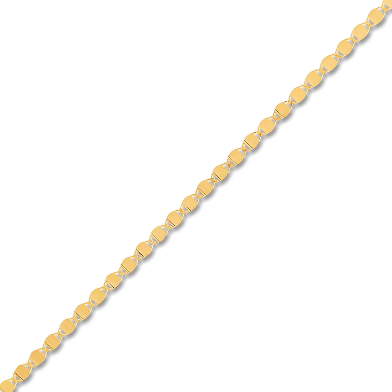 Italia D'Oro Solid Valentino Chain Necklace 1.5mm 14K Yellow Gold 18"