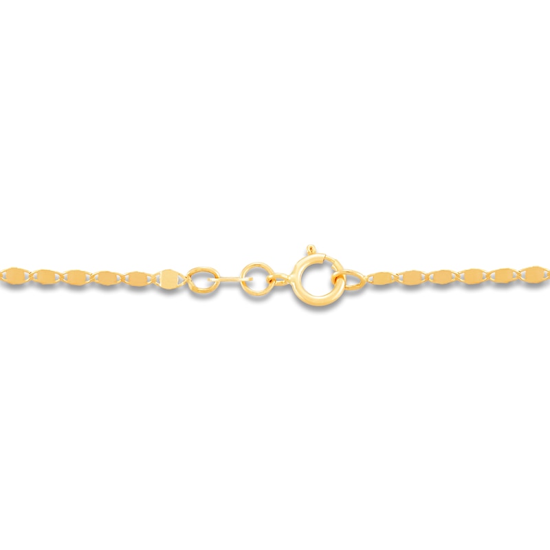 Italia D'Oro Solid Valentino Chain Necklace 1.5mm 14K Yellow Gold 18"