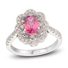 Thumbnail Image 1 of Le Vian Cushion-Cut Pink Tourmaline Ring 5/8 ct tw Diamonds Platinum