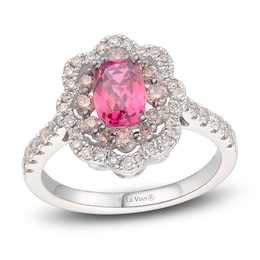 Le Vian Cushion-Cut Pink Tourmaline Ring 5/8 ct tw Diamonds Platinum