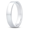 Thumbnail Image 2 of Flat Wedding Band Platinum 4mm