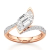 Thumbnail Image 1 of J'Lure Leaf Step-Cut Lab-Created Diamond Bypass Engagement Ring 2-1/2 ct tw 18K Rose Gold