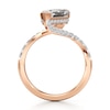 Thumbnail Image 2 of J'Lure Leaf Step-Cut Lab-Created Diamond Bypass Engagement Ring 2-1/2 ct tw 18K Rose Gold