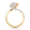 Thumbnail Image 2 of J'Lure Shield Step-Cut Lab-Created Diamond Bypass Engagement Ring 3-1/2 ct tw 18K Yellow Gold