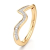 Thumbnail Image 4 of J'Lure Lab-Created Diamond Contour Wedding Band 1/6 ct tw 18K Yellow Gold