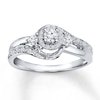 Thumbnail Image 0 of Diamond 3-Stone Ring 3/8 ct tw Round-cut 14K White Gold