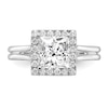 Thumbnail Image 3 of Diamond Engagement Ring 1-5/8 ct tw Round/Princess 14K White Gold