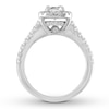 Thumbnail Image 1 of Diamond Bridal Set 1-1/3 ct tw Round-cut 14K White Gold