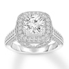 Thumbnail Image 0 of Diamond Engagement Ring 1-3/8 ct tw Round-cut 14K White Gold