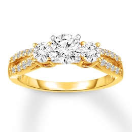 Diamond Engagement Ring 1 ct tw Round-cut 14K Yellow Gold