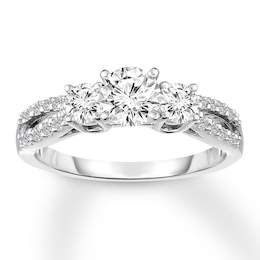 Diamond Engagement Ring 1 ct tw Round-cut 14K White Gold