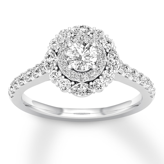 Diamond Engagement Ring 1-1/4 ct tw Round-cut 14K White Gold | Jared