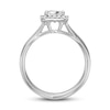 Thumbnail Image 1 of Diamond Engagement Ring 1/3 ct tw Princess/Round 14K White Gold