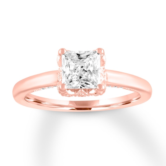 Diamond Engagement Ring 1 carat tw Princess-cut 14K Rose Gold | Jared