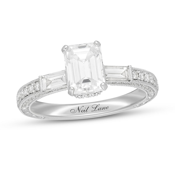 Neil Lane Engagement Ring 2 ct tw Emerald-cut 14K White Gold | Jared