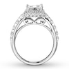 Thumbnail Image 2 of Diamond Engagement Ring 2 ct tw Princess-cut 14K White Gold