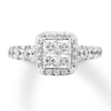 Thumbnail Image 4 of Diamond Engagement Ring 2 ct tw Princess-cut 14K White Gold