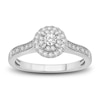 Thumbnail Image 4 of Diamond Bridal Set 1/2 ct tw Round-Cut 14K White Gold