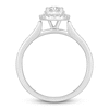 Thumbnail Image 5 of Diamond Bridal Set 1/2 ct tw Round-Cut 14K White Gold