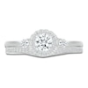 Thumbnail Image 2 of Diamond Bridal Set 5/8 ct tw Round-cut 14K White Gold