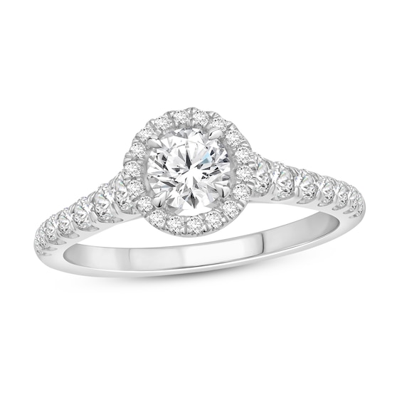 Diamond Engagement Ring 7/8 ct tw Round 14K White Gold | Jared