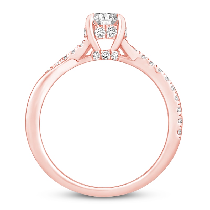 Main Image 2 of Diamond Engagement Ring 1 ct tw Round 14K Rose Gold