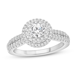 Diamond Engagement Ring 7/8 ct tw Round 14K White Gold