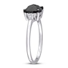 Thumbnail Image 2 of Black Diamond Engagement Ring 1 1/4 ct tw 14K White Gold