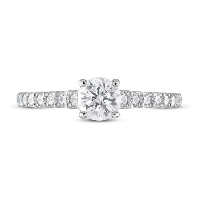 Main Image 3 of Diamond Engagement Ring 7/8 ct tw Round 14K White Gold