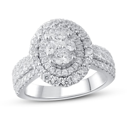 Diamond Engagement Ring 1-3/4 ct tw Round 14K White Gold