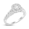 Thumbnail Image 2 of Diamond Engagement Ring 7/8 ct tw Princess/Round 14K White Gold