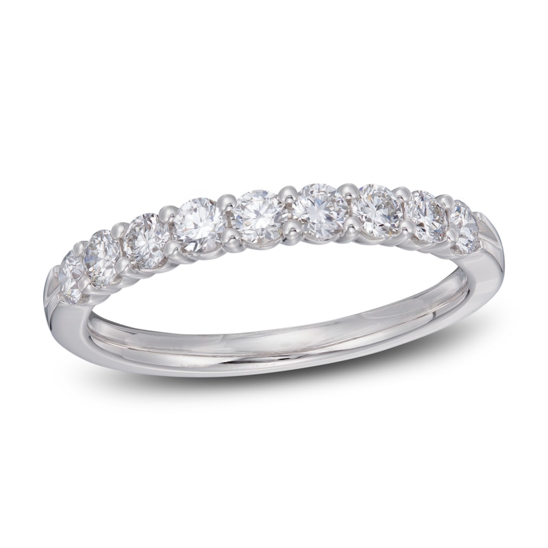 Main Image 1 of Lab-Created Diamond Ring 1/2 ct tw Round 14K White Gold