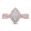 Thumbnail Image 3 of Diamond Engagement Ring 1/2 ct tw Round 14K Rose Gold