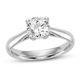 Diamond Solitaire Engagement Ring 1 ct tw Round 14K White Gold (I1/I)