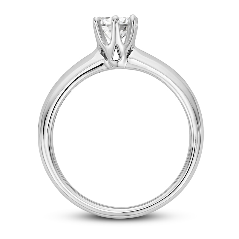 Main Image 2 of Diamond Solitaire Engagement Ring 1/3 ct tw Round 14K White Gold (I1/I)